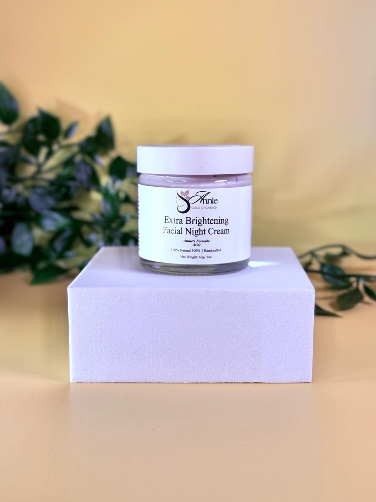 Extra Brightening Night Face Cream - Annie Gold Organics