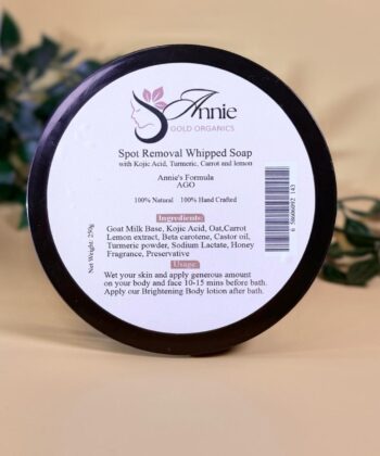 Whipped Soap with Kojic acid, lemon, honey and carrot